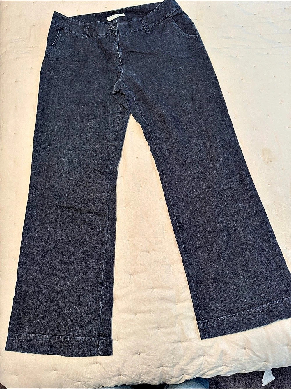 Chico's Wide Leg Jeans Blue Waist 7